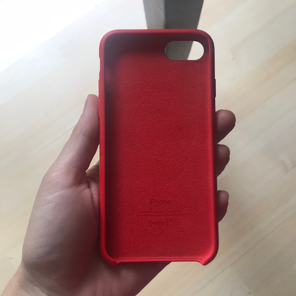 iPhone 7 silicone RED case
